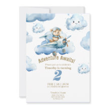 Aventura de 2º Aniversário de Teddy nos Céus
