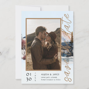 Convites Aventura de Lodge de Inverno nas Montanhas Começa