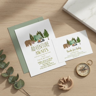 Convites Aventura Espera Churrasco Virtual Baby Shower