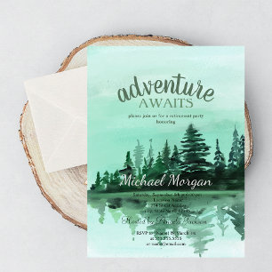 Convites Aventura Espera Floresta de Pinheiros Lago de Reti