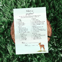 Convites Aventura Florestal O que há no seu jogo de veados