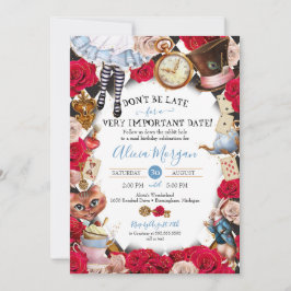 Convites Aventuras no Aniversário do Partido do Tea Mad em 