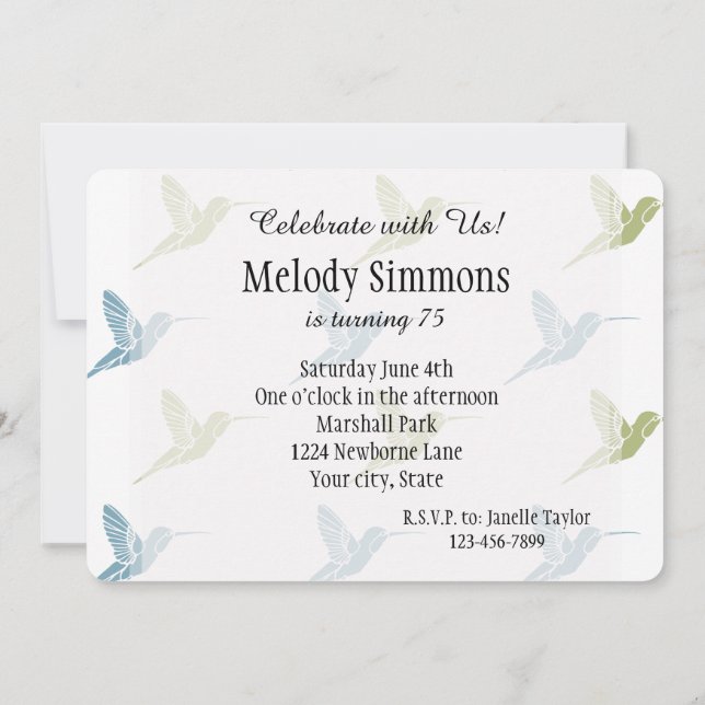 Convites Aves (Verso)