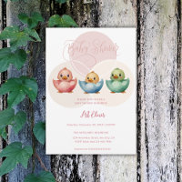 Aves de Ovo de Kawaii Cuta Chá de fraldas Colorido