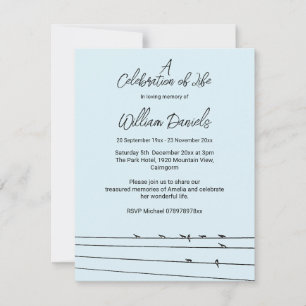 Convites Aves na Celebração da Vida