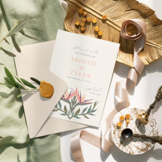 Convites Aves no Casamento do Paraíso