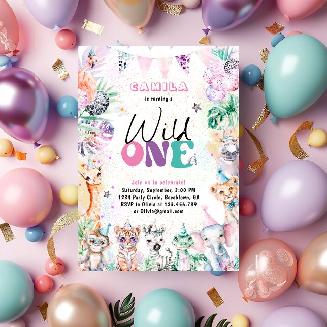 Convites Aves Selvagens Safari (Criador carregado)