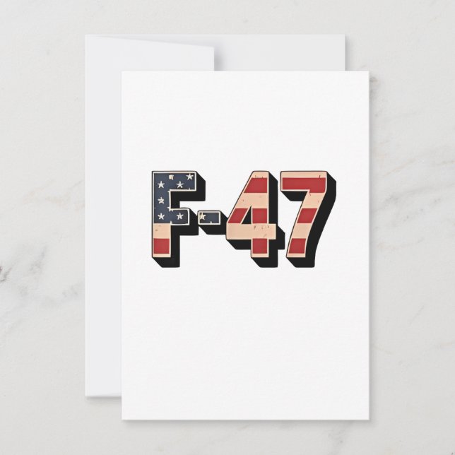 Convites Avião de combate oficial F47 Maga F-47 Avião de co (Frente)