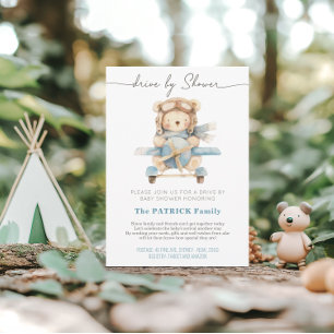 Convites Avião do Urso de Teddy   Chá de fraldas por Correi