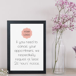 Convites Aviso de cancelamento para salão ou spa