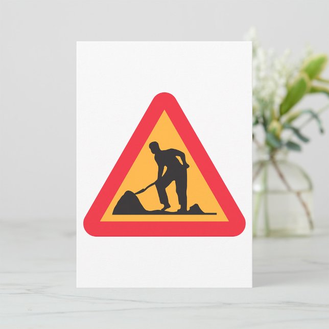 Convites Aviso de Zona de Construção de Sinalização de Rodo (Criador carregado)