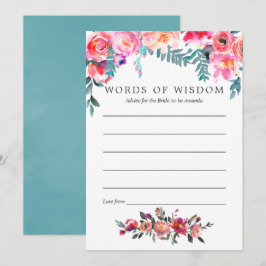 Convites Aviso Floral de Chá de panela de inverno para Noiv