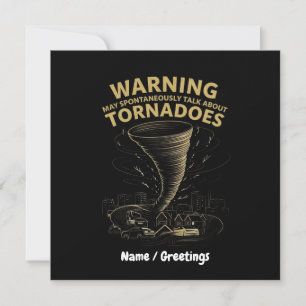 Convites Aviso Posso Falar Espontaneamente Sobre Tornadoes