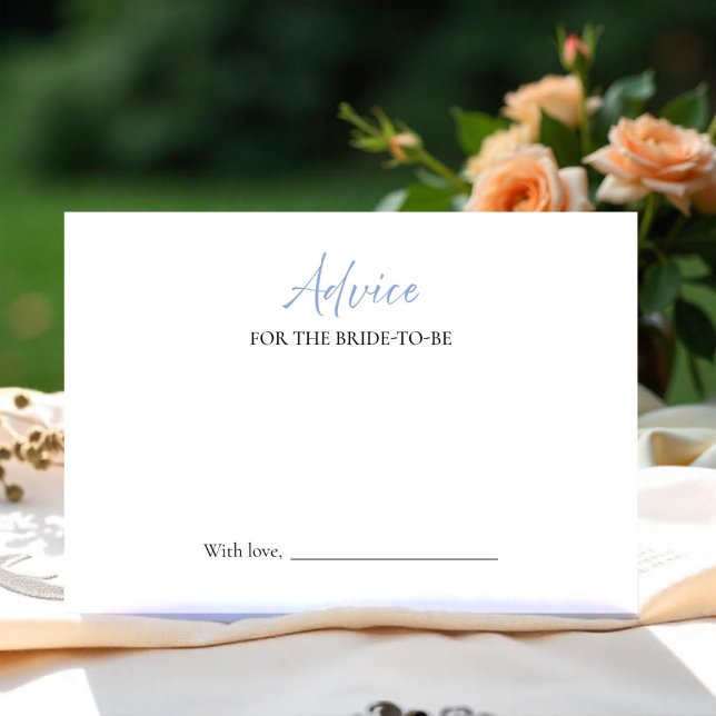 Convites Aviso sobre o Chá de panela Azul Dusty para o Cart (Criador carregado)