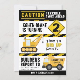 Convites Aviso Terrível Dois