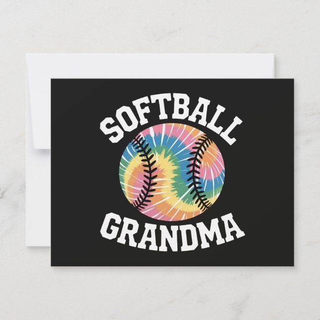 Convites Avó de Softbol (Frente)