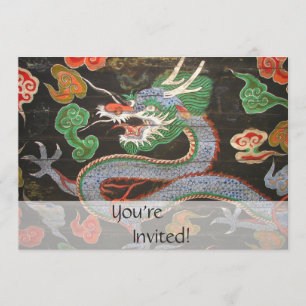 Convites Azagão asiático brilhante colorido Fantasia Art