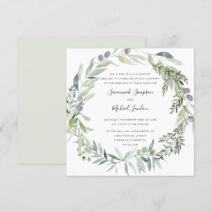Convites Azeitona bonita e casamento formal das folhas