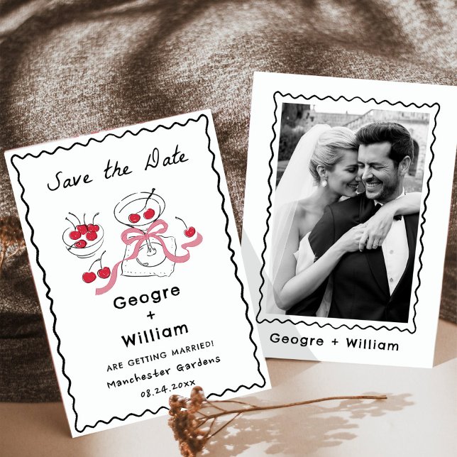 Convites Azeitona e cereja de vidro Martini moderno e Whims (Criador carregado)