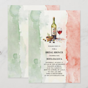 Convites Azeitonas italianas Chá de panela Itália