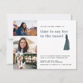 Convites Azul | Adeus ao Partido da Foto para Graduação de