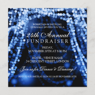 Convites Azul Azul das Luzes da Cadeia de Caracteres do Fun