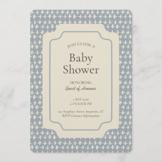 Convites Azul Bege Neutro de Gênero Geométrico Abstrato