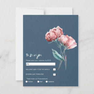 Convites Azul Cinza Empoeirado Floral Aquarela Casamento RS