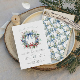 Convites Azul Coquette Nauti ou Belo Natal Costeiro