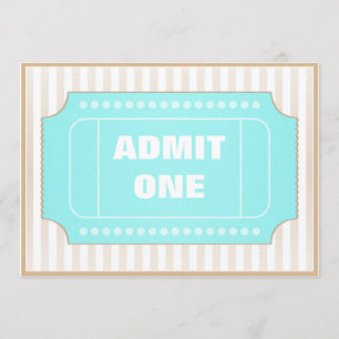 Convites Azul de Brown do partido do filme