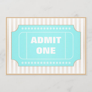 Convites Azul de Brown do partido do filme