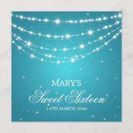 Convites Azul de Corrente Espumante de 16 Fizelins