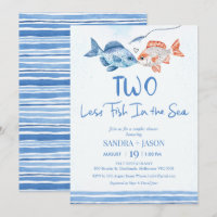 Azul Divertido Dois Menos Casais do Mar de Peixe C