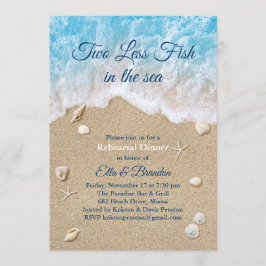 Convites Azul - Dois peixes a menos no Janto de ensaio no m