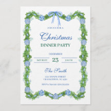 Azul e Branco Chinoiserie Grinalda Grandmillennial