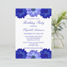 Azul Floral Birthday
