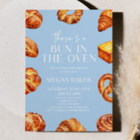 Azul Há um ferrão no Chá de fraldas do pão