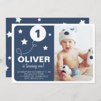 Azul marinho | Estrelas e balões Crianças Foto Ani