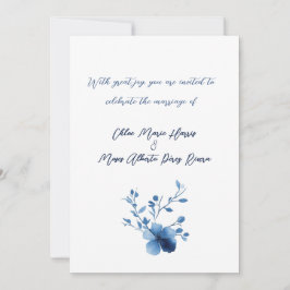 Convites Azul no Flor Azul