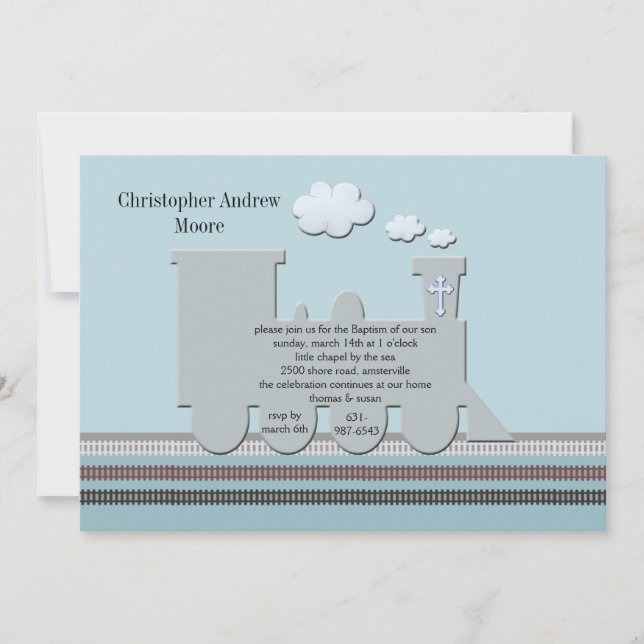 Convites Azul no Track (Frente)