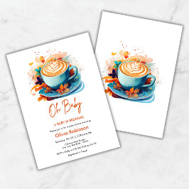 Convites Azul Oh Bebê Um Bebê Está Fazendo Chá de fraldas D