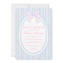 Azul Pastel Antigo Fancy Floral Chá de Noiva