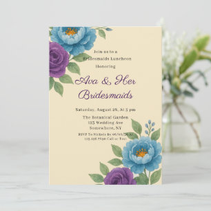 Convites Azul, Pêmona e Fig, Rosa, Bridesmaids