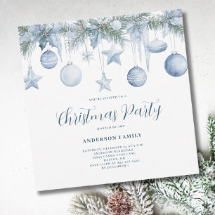 Convites Azul Pine Natal
