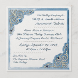 Convites Azul Prévio (Convite à Recepção)