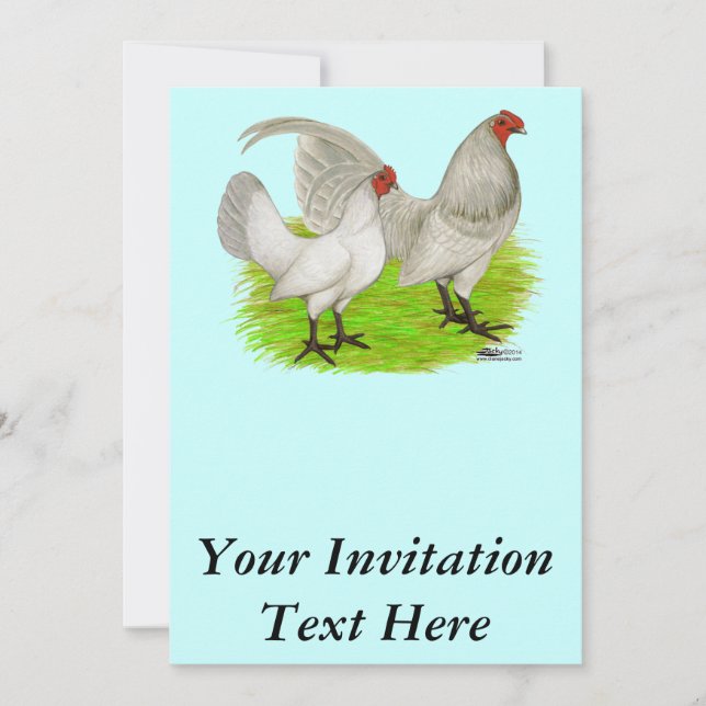 Convites Azul próprio para jogo antigo (Frente)