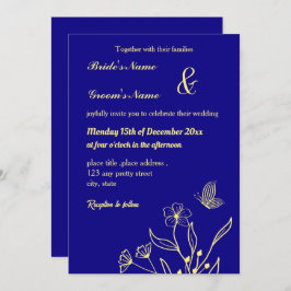 Convites Azul real, marijuana, marijuana