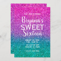 Azul-rosa Aqua e brilhante púrpura doce 16