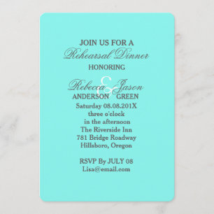 Convites azul turquesa aqua azul casamento