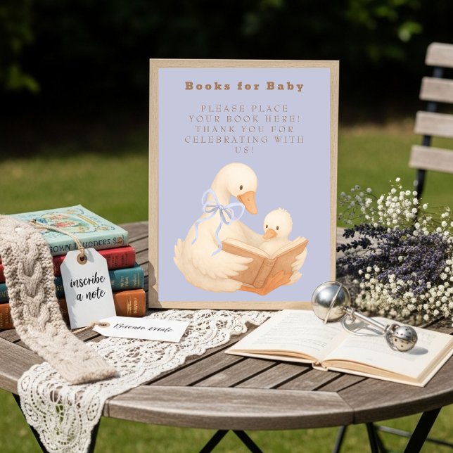 Convites Azul Um Ganso Bobo Livros para Bebê Sinal (Blue A Silly Goose Books for Baby Sign)
